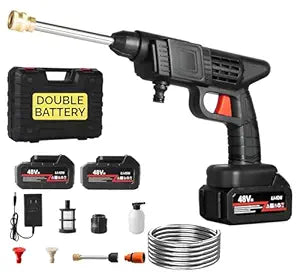 Wireless Pressure Washer Gun with Dual Battery & Full Cleaning Set